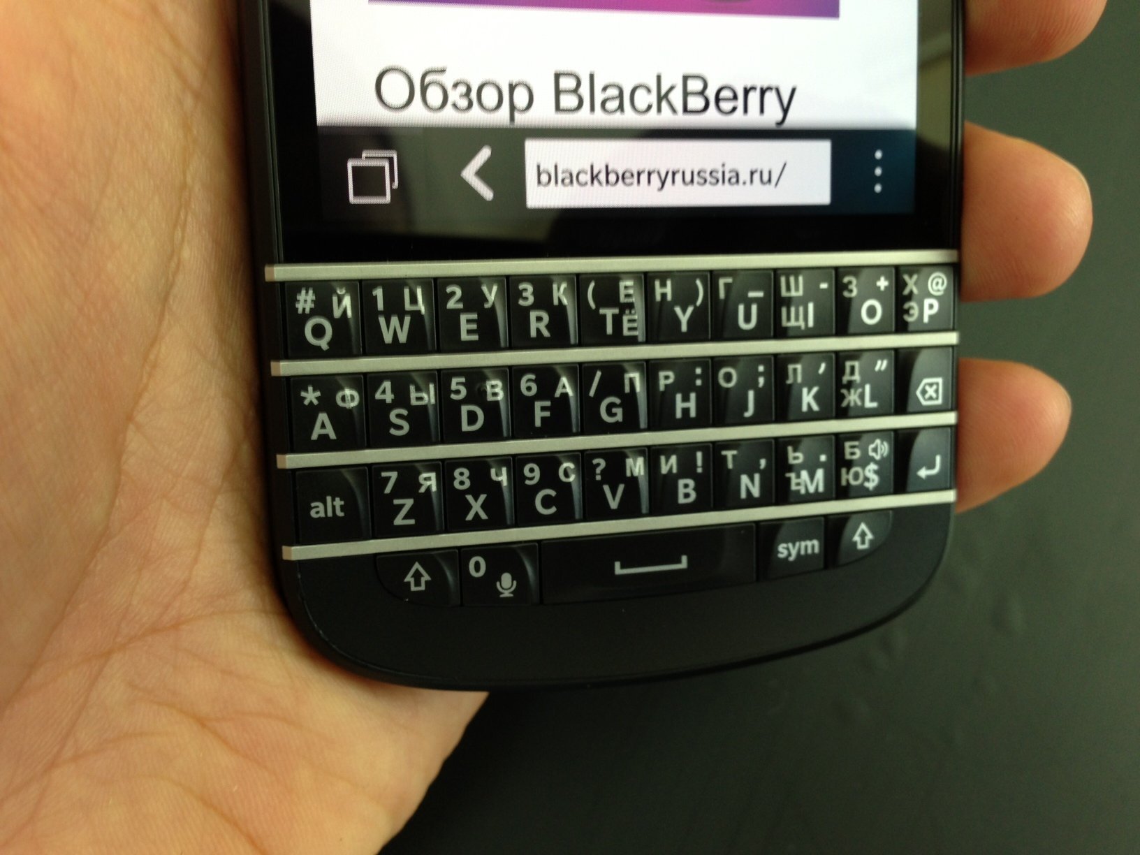 Замена клавиатуры BlackBerry