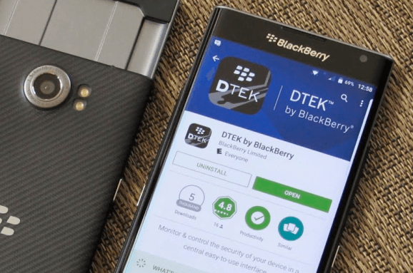 DTEK: Ваше устройство не является устройством BlackBerry